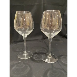 Red Wine Glasses, Aurum by Bormioli Rocco, blown glass, stemware, 17.5 oz, set/2 - Picture 1 of 6