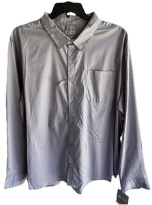 NEW Falls Creek Performance Long Sleeve Shirt Men XXXL Gingham Pink-Gray - Picture 1 of 7