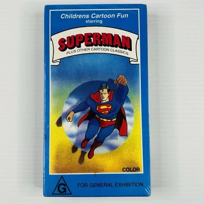 Superman Volume 8 VHS Tape Brand New Sealed Kids Children’s Cartoon Tracked Post - Image 1 of 4