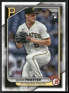 2024 BOWMAN QUINN PRIESTER RC PITTSBURGH PIRATES #67 - Picture 1 of 2