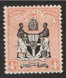 1895 British Central Africa B.C.A. Sc# 23 - Four Pence, Coat of Arms. MH Cv$90 - Picture 1 of 1