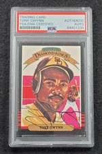 Rare 1985 TONY GWYNN Signed DONRUSS DIAMOND KINGS Card-PADRES-PSA
