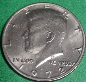1972-D 50C Kennedy Half Dollar Circulated US Coin - Picture 1 of 2