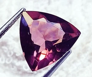 Natural Raspberry Rhodolite Garnet 9.00 Ct Loose Gemstone Certified 12.68 MM - Picture 1 of 6