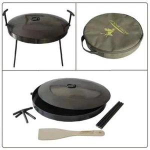 Sartén Grada Disco 40cm con Patas, Tapa, Espátula y Cubierta - Juego Completo de Regalo para - Imagen 1 de 5