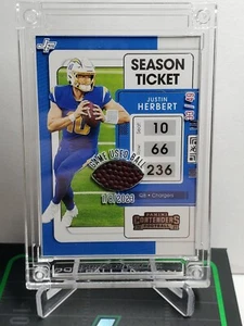 2024 Jersey Fusion Justin Herbert Game Used Ball 33/49 - Picture 1 of 5