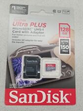 Sandisk Ultra Plus microSDXC UHS-I with Card Adapter 128gb Full HD Video