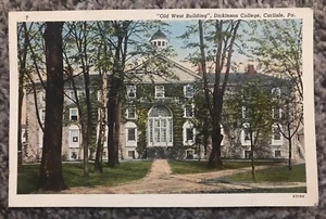 Vintage Old West Building Dickinson College Carlisle, PA Postcard - Picture 1 of 2