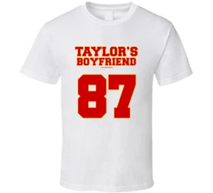 Taylor's Boyfriend Jersey Funny Football Travis Swift Gift T Shirt - Picture 1 of 2