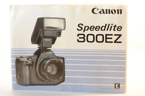 Canon 300EZ 300-EZ Speedlite Flash instruction manual original vintage - Imagen 1 de 4