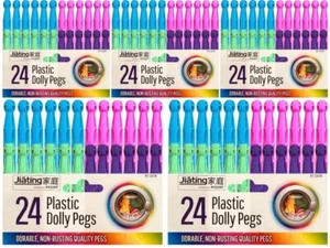 120 Super Strong Clothes Dolly Pegs Clip Washing Line Airer Dry Line plastic - Picture 1 of 15