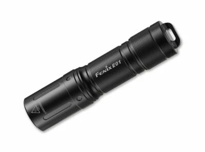 Torcia Fenix E01 V2.0 nera torcia portachiavi 100 lm 🔦 09FN1000 - Immagine 1 di 4