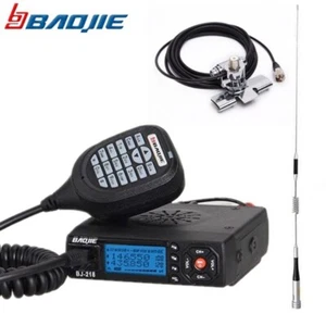 Baojie BJ-218 Mini Voiture Talkie Walkie 25W Double Bande VHF/UHF 136-174mhz 400-470mhz - Photo 1/9