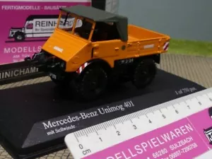1/43 Minichamps MB Unimog 401 mit Frontwinde 1951 orange 439 030205 - Bild 1 von 2