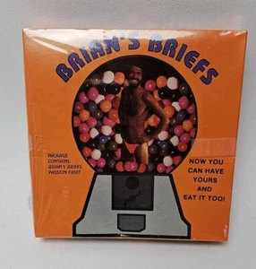 Vintage 70's Brians Briefs Edible Underwear Passionfruit Funny Adult Novelty NOS - Picture 1 of 9