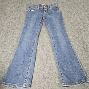 Old Navy Girl's Size 8 Bootcut Blue Jeans Blue Denim Kids - Picture 1 of 6