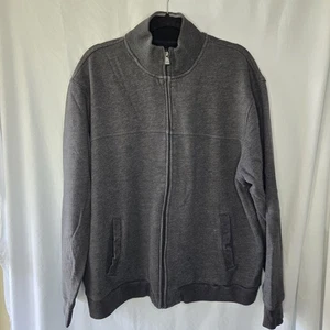 Chaqueta polar Arrow para hombre con cremallera completa negra mezcla de algodón, talla M - Imagen 1 de 9