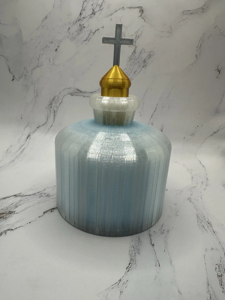 Réplica Castlevania agua bendita cosplay utilería efecto resplandor en la oscuridad Foto 1 de 4