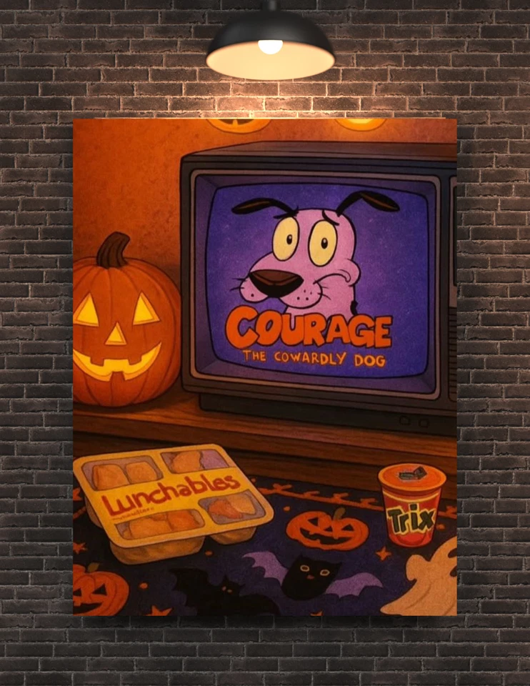 Nostalgia Courage The Cowardly Dog poster