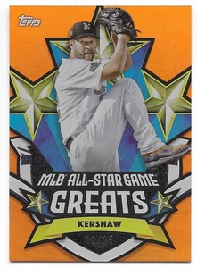 2025 Topps All-Star Game Greats Orange Clayton Kershaw #12/25 (ASGG-28) Dodgers - Bild 1 von 2