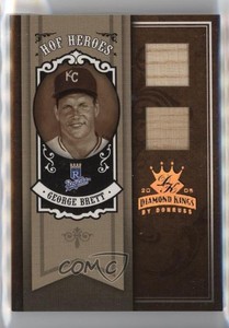 2005 Donruss Diamond Kings HOF Heroes Bronze Materials /25 George Brett #HH-42