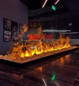 Electric Fireplace - 3D LED Water Vapor Atomizing Fireplace - Monochromatic - Picture 1 of 9
