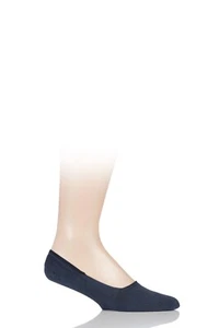 Falke Men's Invisible Step Shoe Liners in Soft Cotton with Heel Grip 1 Pair Pack - Picture 1 of 10