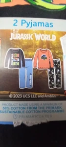 2 Pack Jurassic World Pyjamas 9-10 Years BNWT primark - Picture 1 of 3