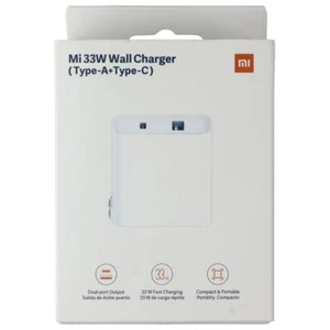 Xiaomi Mi (33W) Dual Port (USB-A/USB-C) Wall Charger - White (BHR4995GL) - Picture 1 of 1