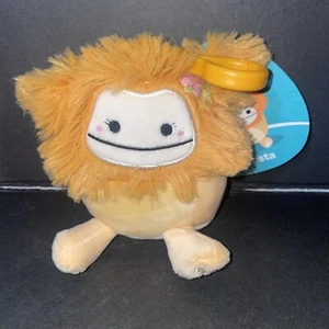 Squishmallow 3,5 Zoll Shasta The Bigfoot mit Blume Clip auf Plüsch - Bild 1 von 3