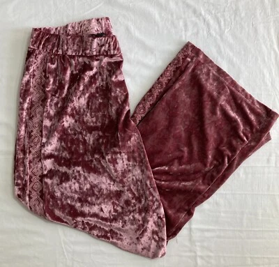 JM Collection Lounge Pants Women's X-Large Red Violet Wide Leg Comfort Waistband - Image 1 of 4