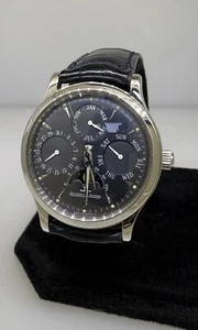 Jaeger LeCoultre Master Control Platinum Perpetual Calendar Men's Watch 140.6.80 - Picture 1 of 12