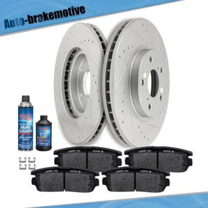 FRONT DRILL SLOT BRAKE ROTORS CERAMIC PADS FOR 2007-2015 Chevrolet Captiva Sport - Picture 1 of 7