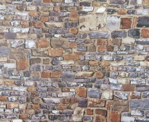 Dolls House Old Stone Wall Exterior DIY Card Sheet 1:12 Scale - Picture 1 of 8