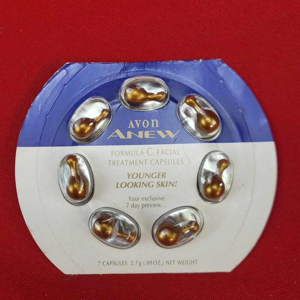1996 AVON~ ANEW FORMULA FACIAL TREATMENT CAPSULES 7 DAY - Image 1 of 2