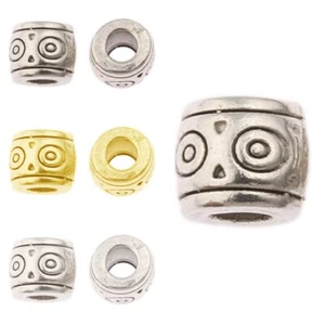 20 Metallperlen Zwischenteile 6 mm Stern Spacer Perlen Für Basteln Schmuck Oval - Bild 1 von 13