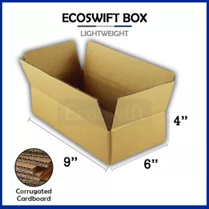 1 Karton 9x6x4 EcoSwift Karton Verpackung Umzug Versandkarton Wellpappe Karton - Bild 1 von 5