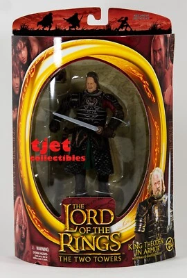 Figura de acción Toy Biz LOTR The Two Towers King Theoden In Armor 2003 nueva Foto 1 de 4