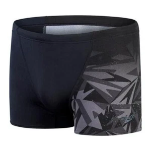 Speedo Herren Fitness Swim Hyper Boom Panel Aquashort Black Oxid Grey NEU - Bild 1 von 1