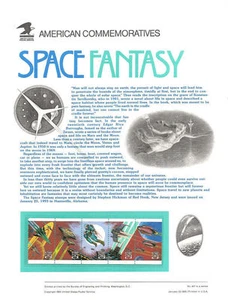 Panel de estampillas #407 29c Space Fantasy #2741-2745a USPS - Imagen 1 de 1