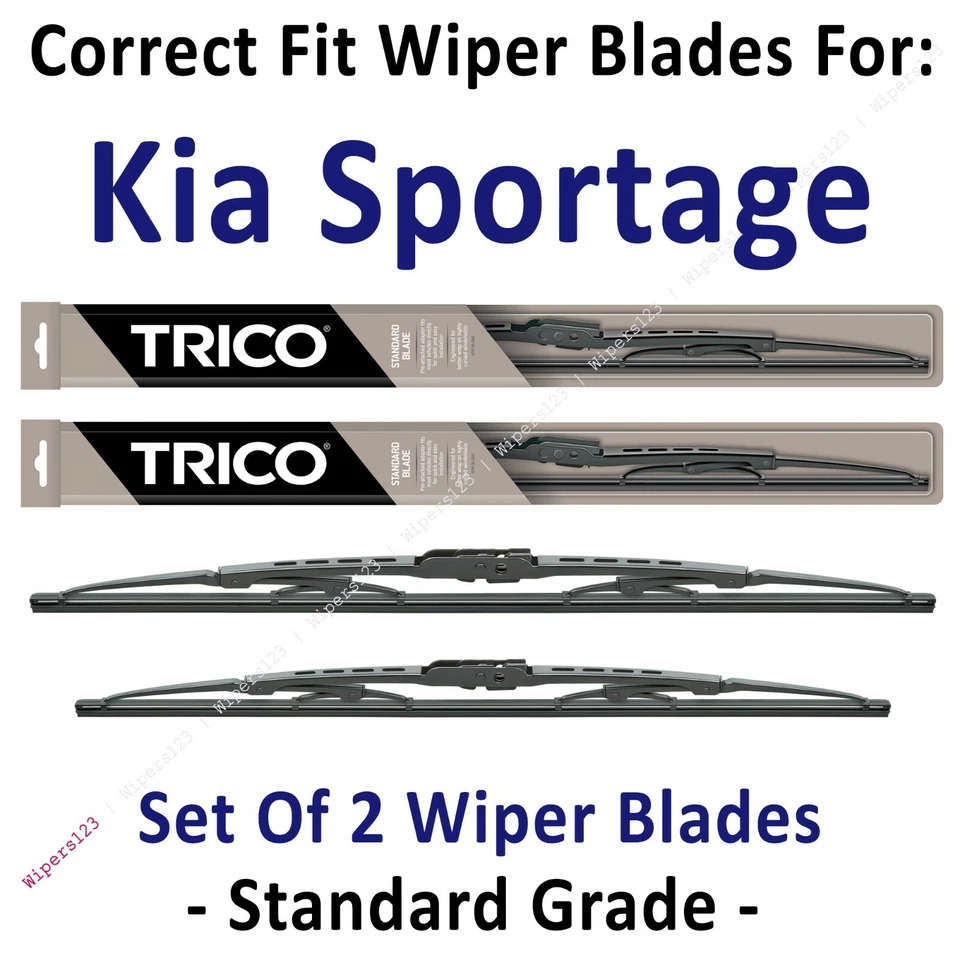 Стандартные стеклоочистители лезвия упаковка 2 шт. — подходят для KIA Sportage 2011–2016 годов выпуска — 30240/180 - Изображение 1 из 1