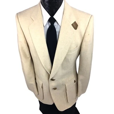 De Colección Fioravanti NORFOLK Abrigo Deportivo Cuero PARCHE EN EL CODO Chaqueta TIRO Blazer 38 Foto 1 de 4