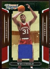 Wes Unseld Card 2008 Donruss Sports Legends Materials Mirror Red #86 