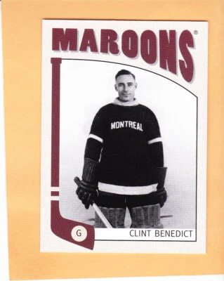 CLINT BENEDICT #66 2004 05 ITG FRANCHISES CANADIAN MONTREAL MAROONS NM-MT - Image 1 of 2