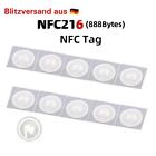 1-50 NFC Tags Sticker 13.56MHz Ntag216 rund 25mm ISO14443A NTAG 216 RFID TAG