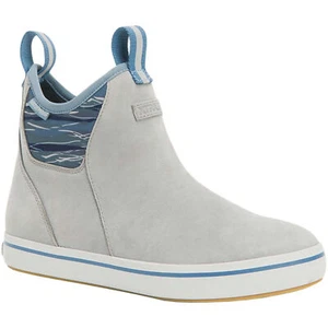 Women's Leather Ankle Deck Boot - Picture 1 of 7
