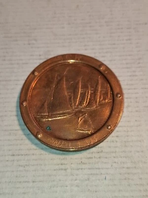 Medaille auf den 100. Geburtstag des SCR (Segel Club Rheingau) in Walluf - Bild 1 von 2