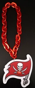 New Tampa Bay Buccaneers Chain Necklace 34 inches BIG 3D Foam Logo - Picture 1 of 8