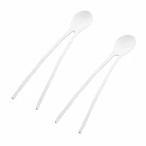 Koziol Twinny Cucchiai da Bacchette Set di 2 Bacchette Posate Snack Solid Bianco - Foto 1 di 1