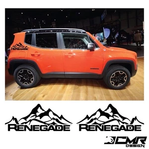 Adesivi Jeep Renegade Wrangler Fasce Laterali Dx Sx Kit 2 Grafiche Decalcomanie - Bild 1 von 1